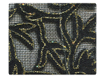 142 Gold Leaf Velvet Black Mesh -Stiletto